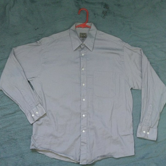 Grey Calvin Klein Button Up(Worn Once) - Picture 3 of 3